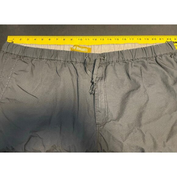 Lee Dungarees shorts mens 43 x 9 high rise drawstrings gray - Picture 6 of 12